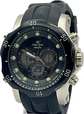 Relógio Oskar Emil Horizon qualidade grande robusto cronógrafo esportivo analógico/digital - Imagem 1 de 4