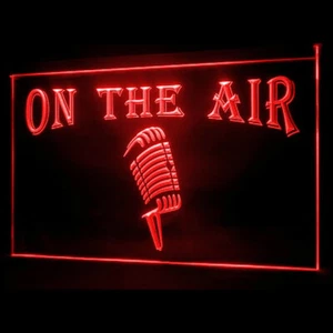 140080 On The Air Microphone Control Room Display LED Light Neon Sign - Picture 1 of 7