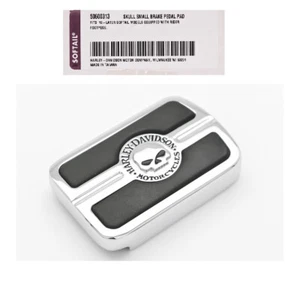 50600313 pedale freno SKULL cromato Harley Davidson da 2018 Breakout Sport glide - Foto 1 di 1