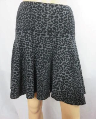 Joie черный/серый леопард печать Skater юбка SZ XS новый с Ярлыками - Изображение 1 из 4