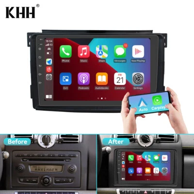 Radio estéreo para coche Android 13 para Benz Smart Fortwo W451 2005-2010 Carplay 8+128G Foto 1 de 4