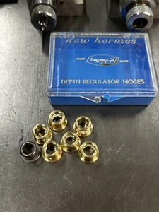 QTY 1 BRASS DEPTH REGULATOR NOSE FOR 1/4” NEW HERMES ENGRAVING SPINDLE - Picture 1 of 22