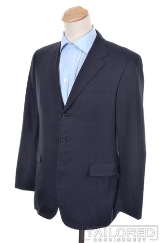 Giacca cappotto sportivo blazer uomo seta cashmere blu tinta unita Prada EU 52 SU 42 R