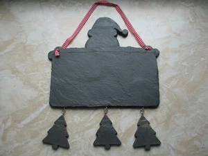 Gilde Schiefertafel, Weihnachten, beschriftbar, originelle Einladungstafel, neu - Bild 1 von 9