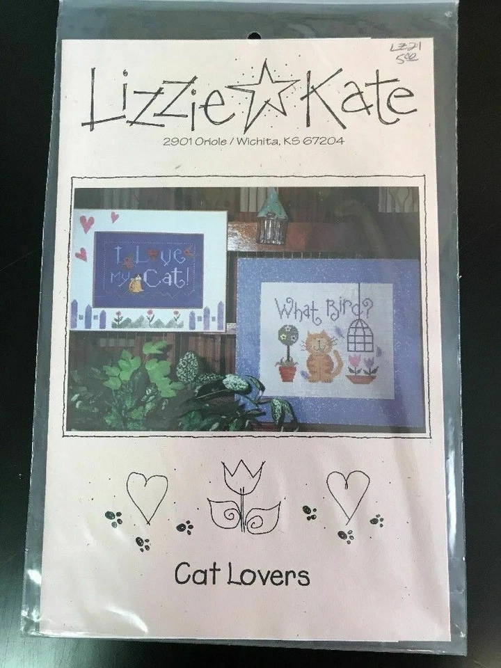  Cross Stitch Pattern Booklet Cat Lovers (Lizzie Kate) - Image 1 of 1