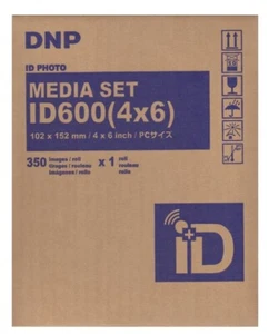 Papier DNP ID600 4x6 + ruban pour 350 photos de passeport ou tirages 10x15 - Zdjęcie 1 z 1