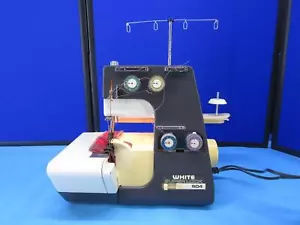 Vintage White Superlock 504 Serger Sewing Machine For Parts or Repair Bad Motor - Picture 1 of 8
