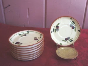 PIATTINI DEMITASSE A TEMA FRUTTA/FOGLIAME LYNNS: SET DI 8 - Foto 1 di 3