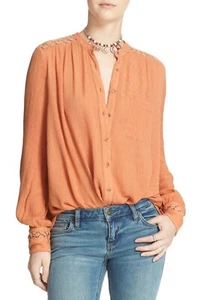 NWT - Free People: The Best Long Sleeves Top in Peach Color, Size S, $108 - Picture 1 of 5