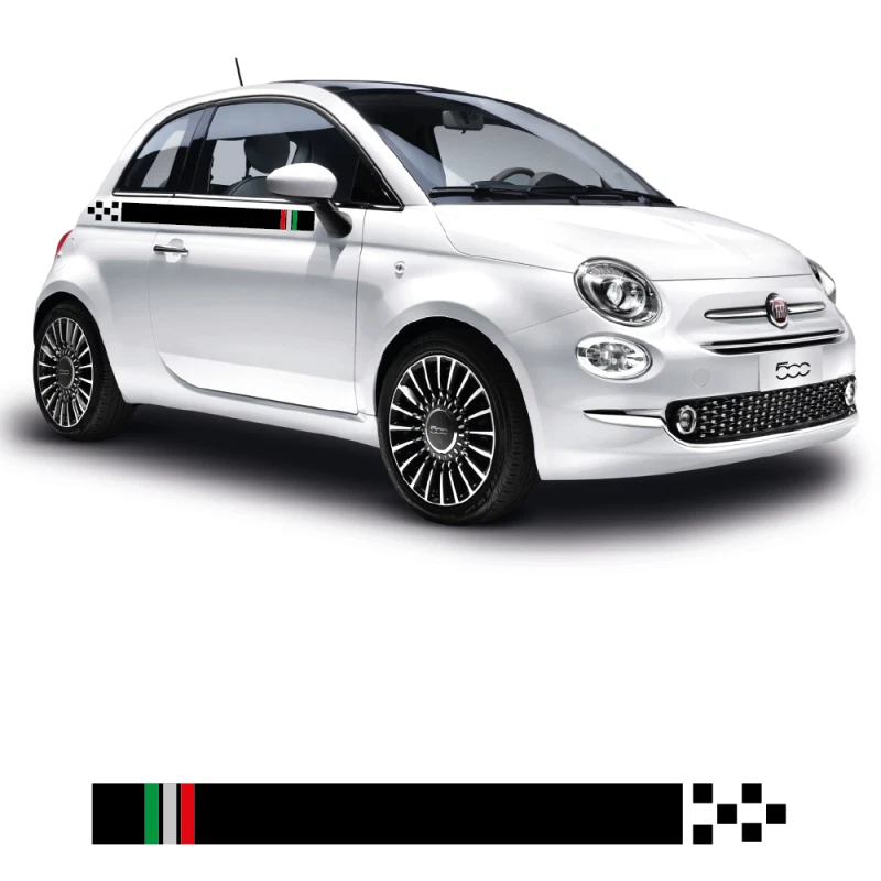 calcomanías laterales ItaliaRace Fiat 500 Foto 1 de 1