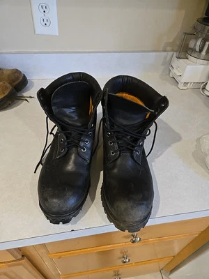 Botas Timberland Premium 6 pulgadas para hombre 12 M negras nobuck Primaloft aisladas Foto 1 de 4