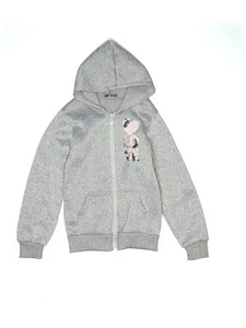 Coney Island Girls Gray Zip Up Hoodie 6X - Picture 1 of 2