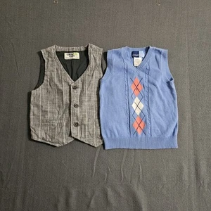 Lot Of 2 Boys Vest Childrens Clothes Size 4T - Picture 1 of 7