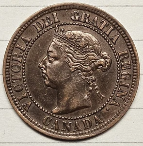 1892 Canada One Cent Foreign Coin High Grade - Picture 1 of 4