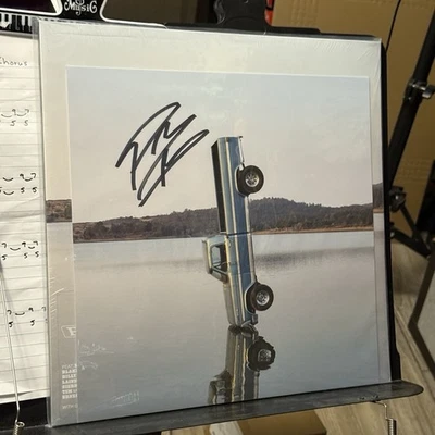 NEW Post Malone SIGNED F-1 Trillion On Spring Green Color Vinyl AUTOGRAPHED LP - Image 1 of 2