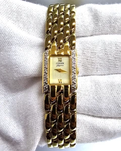 CITIZEN Elegance Quartz Gold-Tone SS Women's Watch Set EH9314-65P - Picture 1 of 7