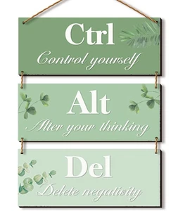 3 Stück Büro Wanddeko Grün Blätter Bürodeko Rustikal Landhaus Büro... - Bild 1 von 7