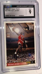 Michael Jordan • 1992 Upper Deck #23 NBA Chicago Bulls HOF. CGC 9 MINT. Q - Picture 1 of 2