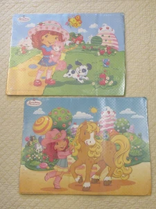 Carteles de fresa Shortcake con efecto de agua (juego de 2) - Imagen 1 de 4