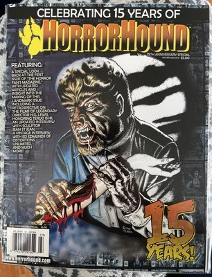New HORROR HOUND MAGAZINE 15th ANNIVERSARY SPECIAL 2020 Collectable Magazine - Image 1 of 4