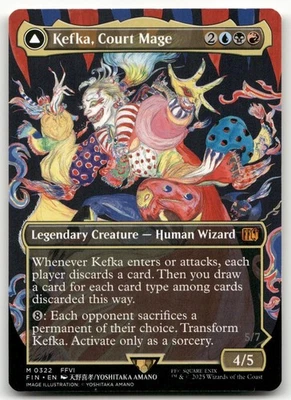 Kefka, Court Mage (0322) (Borderless) #322 (NM) Final Fantasy FIN Magic MTG - Image 1 of 2