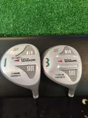 Wilson Mid Size Driver -3 Woods Set Titanium Composite Standard Graphite Shafts - Image 1 of 4