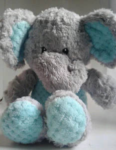 Plüschtier Elefant - Spark Create Imagine - 15 Zoll grau/aqua - knistert & klappert - Bild 1 von 12