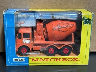 MATCHBOX King Size K-13 Ready Mix Concrete Truck, Original Box - Image 1 of 4