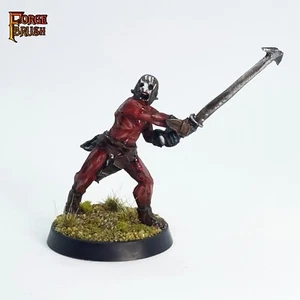 Uruk-hai Berserker Painted miniature mesbg. MIDDLE EARTH isengard army. Hobbit - Imagen 1 de 2