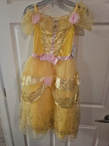 Disney Store Beauty & The Beast Belle Girls Gown Dress Costume Small 5/6 Nwt - Picture 1 of 3