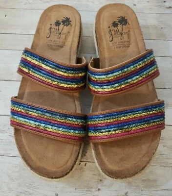 Women Jellypop TEMECULA Multi Colored Espadrilles Slide Sandal Size 10 - Image 1 of 4