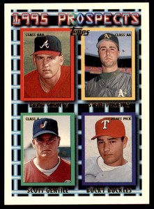 1995 TOPPS BRAD CLONTZ/STEVE PHOENIX/SCOTT GENTILE/BUCKY BUCKLES RC ATLANTA