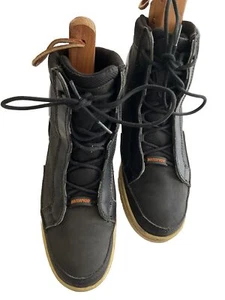 Harley Davidson Motorcycle Men’s Black High Top Sneakers 8.5 M Waterproof - Picture 1 of 15