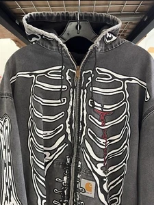 Original Hand made Warren Lotas Creep Hoodie on Carhartt body Sz Large - Picture 1 of 9
