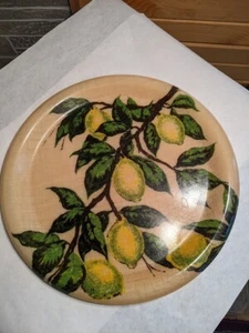 Artmor Fiberglass Tray Lemon Design 15" - Picture 1 of 2