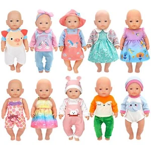 ebuddy 10 Sets Baby Doll Clothes and Accessories Fit for 14-16 inch Baby Doll... - Picture 1 of 8