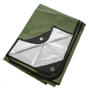 Heavy Duty Survival Blanket Insulated Thermal Reflective Tarp 60x82 All Weather - Picture 1 of 7