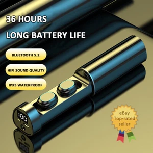 LED Display Earbuds Wireless Bluetooth Earphones For Phone Headphones Waterproof - Picture 1 of 15