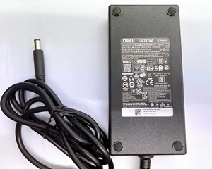 GENUINE DELL CHARGER 19.5V - 9.23A 180W Big pin Charger WITH Power cable - Picture 1 of 4