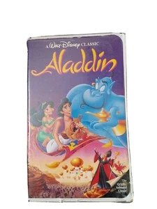 Walt Disney Black Diamond Aladdin VHS Tape The Original 1986 - Picture 1 of 9
