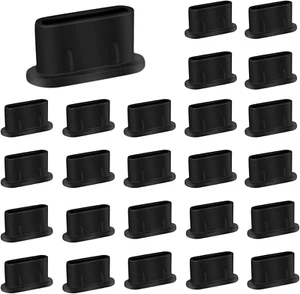 50 tapones antipolvo USB-C, cubiertas de silicona para puertos USB-C - Zdjęcie 1 z 12