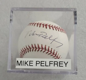 MIKE PELFREY Signed Official League Baseball-Mets with Free Card - Picture 1 of 6