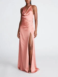 HALSTON Sutton Halter Gown MSRP $545 Size 12 # 8B 1660 Blm - Picture 1 of 12