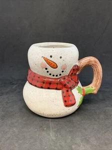 Pupazzo di neve ceramica gres caffè tè cioccolata calda tazza - Foto 1 di 10