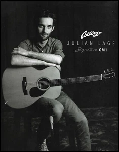 Julian Lage Signature Collings OM1 acoustic guitar advertisement 2019 ad print - Picture 1 of 3