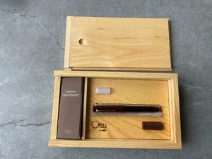 OMAS PARAGON LEGNI PREGIATI (PRECIOUS WOOD) COCOBOLO WOOD FOUTAIN PEN - Picture 1 of 16