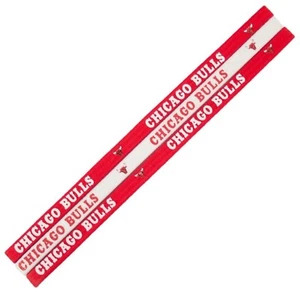 NEU CHICAGO BULLS 3ER-PACK ELASTISCHE HAARBEKLEIDUNG STIRNBAND TEAM LOGO NBA BASKETBALL - Bild 1 von 2