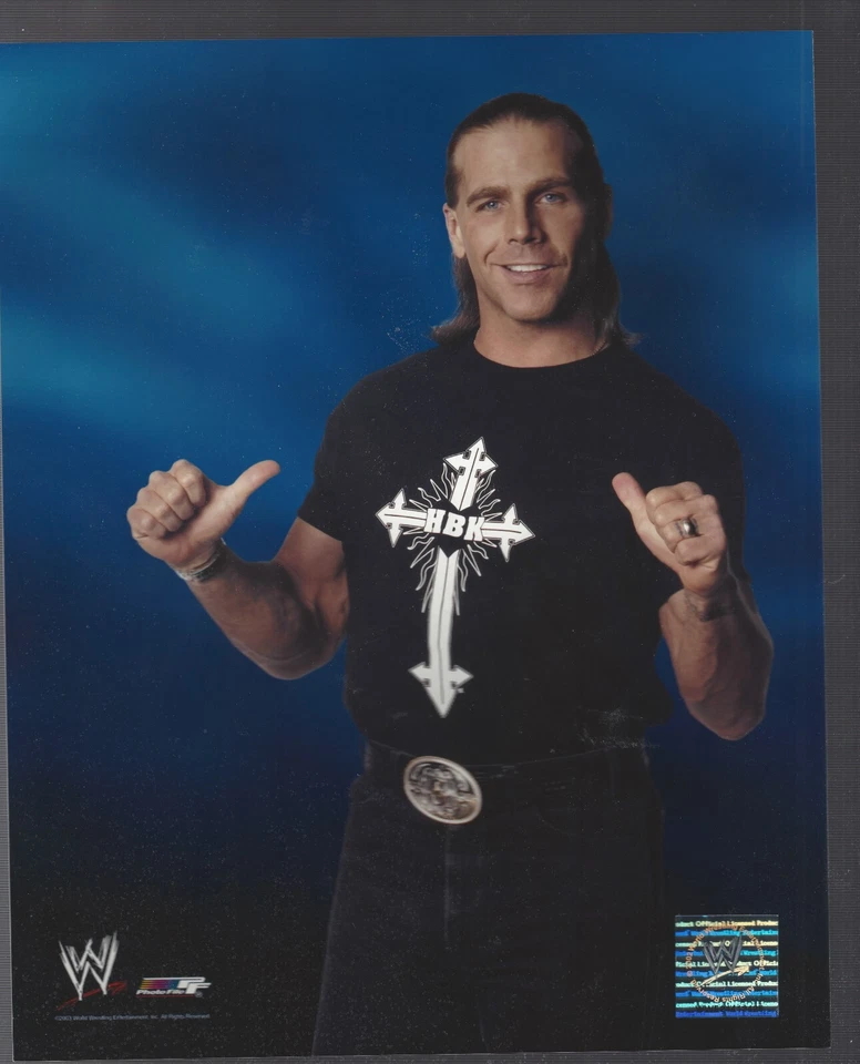 Shawn Michaels 2003 con licencia WWE auténtico original 8x10 brillante foto archivo Foto 1 de 1