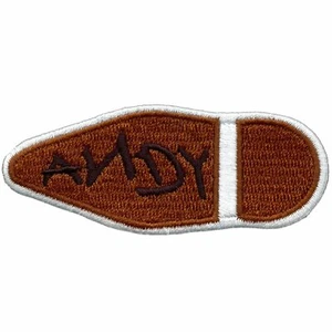 Cowboy Boot Bottom "ANDY" Embroidered Iron On Patch - Picture 1 of 2
