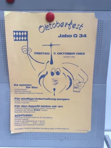 Original Ausstellungsplakat Poster Oktoberfest Jabo G34 Memmingen 1983 - Bild 1 von 2